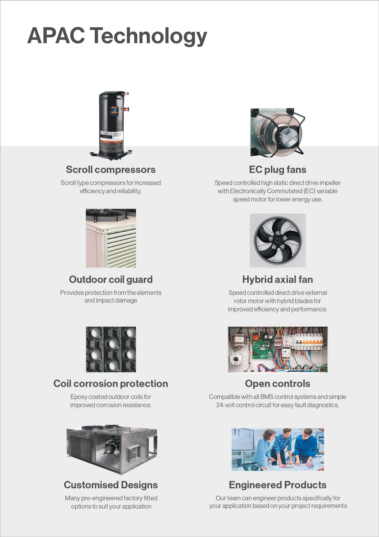 High-efficiency component platform